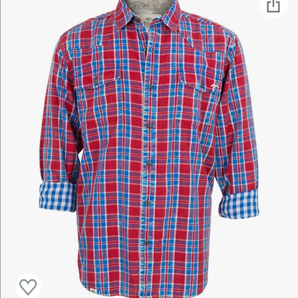 NWT Men’s Duck Commander Plaid Button Up Shirt
